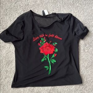 Divided Black Graphic Short Sleeve T-Shirt